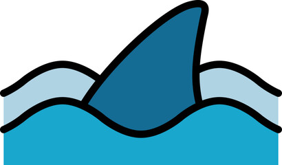 Poster - Shark fin icon