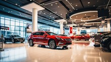 Modern car showroom 