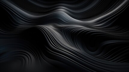 Poster - Black background with noise and lines.