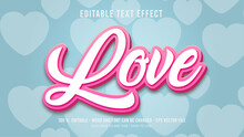 Love Editable Text Effect