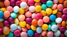 Colorful Candy Background. Multicolored Candy Assortment. Generative AI