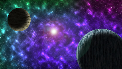 planet in space