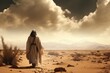 Jesus goes into the desert during Lent
