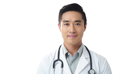 Portrait of a young Asian male doctor