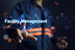 © AREE - Facility management concept engineer pointing on real estate maintenance with artificial intelligence ai corrective action with modern technology