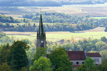 Sticker - Mont-Saint-Père village in the Marne valley.. Hauts-De-France region