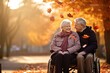 © AKKA - Happy Senior Couple Enjoying walking in park, Recalling Memories, and Staying Healthy