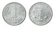 Coin 1 deutsche mark. German Democratic Republic. DDR. 1956