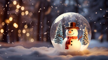 Ball Winter Souvenir, Christmas Decorations Ball, Magical Snow Globe, Globe Decor, Christmas Globe