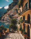 Fototapeta Uliczki - Sorrento Capri and Amalfi Coast  - Created with Generative AI Technology