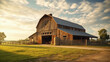 Beautiful rustic barn in a farm.
