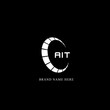 AIT logo. A I T design. White AIT letter. AIT, A I T letter logo design. Initial letter AIT linked circle uppercase monogram logo.