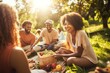 © DigitalMagicVisions - Friends Enjoy a Plant-Based Picnic: Promoting Sustainability and Wellness