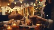 Cheers to the Holidays:  Champagne Glasses for Christmas Celebrations