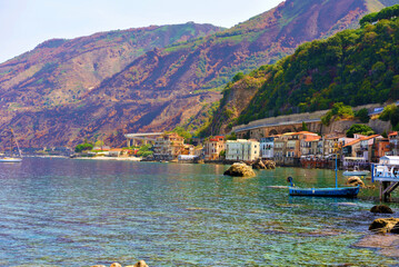 Wall Mural - marine glimpse in Scilla Calabria Italy