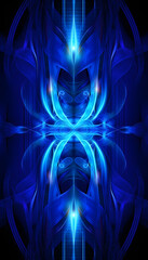 Wall Mural - Abstract Blue Pattern