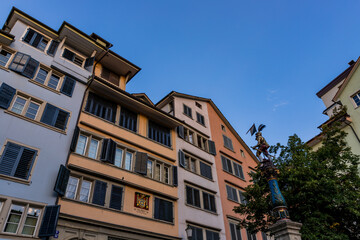 Canvas Print - Dans les rues de Zurich en Suisse