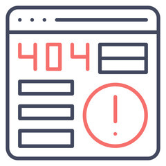 Sticker - 404 Error Icon