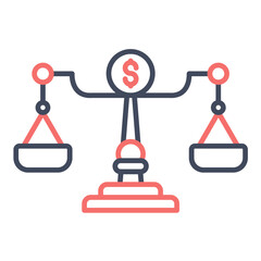 Poster - Money Scale Icon