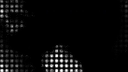 Aufkleber - Animated abstract technology dark background random dots and grid 4K.