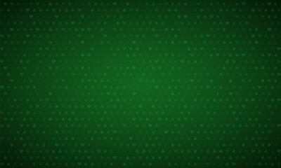 Wall Mural - Green background for Poker or Casino. Vector template for your design.