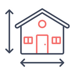 Sticker - House Measurement Icon