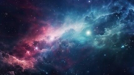 Wall Mural - Beautiful sky galaxies in the night. Stunning nebula celestial display in deep space