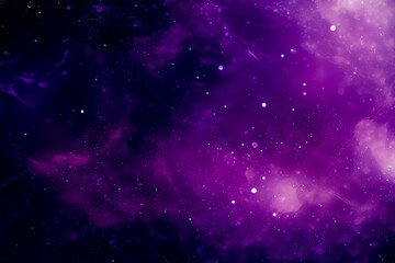 Poster - Abstract purple particles background.