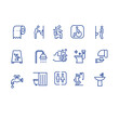 wc icons  ,vector bathroom icons