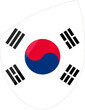 © boldg - South Korea flag in rugby icon style
