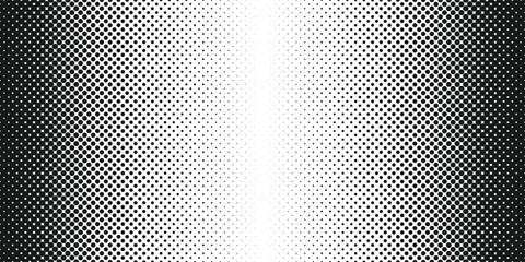 Wall Mural - Black and white halftone dotted pattern.