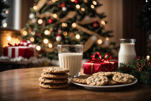 Milk And Cookies For Santa Claus