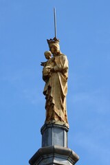 Sticker - statue of Notre Dame du Salut in Fecamp, France 