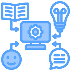 X Api Blue Icon