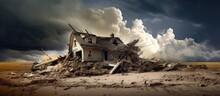 Tornado Destroys House