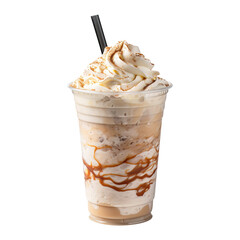 Wall Mural - ice cream frappe isolated on transparent background Remove png, Clipping Path