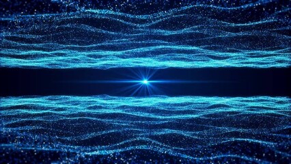 Wall Mural - 4k 3d digital data stream matrix effect background. deep tech technology background motion. dark web