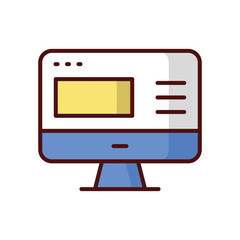 Web design icon isolate white background vector stock illustration