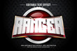 © nicemorning - Ranger 3D editable text effect template