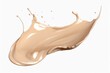 © Anastasiia - Isolated Liquid Foundation Splash On Transparent Background. Сoncept Product Photography, Cosmetics, Beauty, Transparent Background, Liquid Foundation