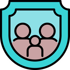 Sticker - Family protection icon