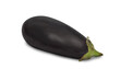 Eggplant/aubergine with shadow on a transparent background, png, isolated, ready to use, realistic photo.