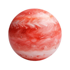 Wall Mural - isolated red planet on transparent background, png, cutout ready for placement.