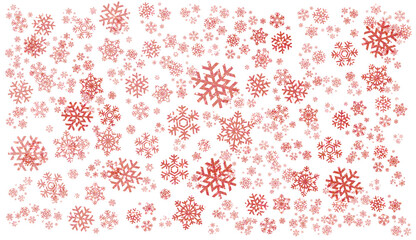 Wall Mural - Glitter red snowflake . Snowflake background. Design for decorating,background, wallpaper, illustration.