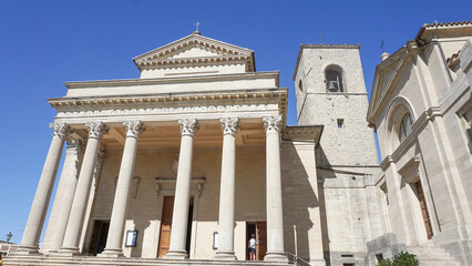 Wall Mural - Front view of Basilica San Marino