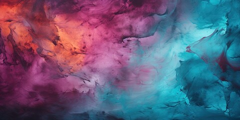 Wall Mural - Purple blue green abstract background. Gradient. Toned colorful concrete wall texture. Magenta teal background with space for design