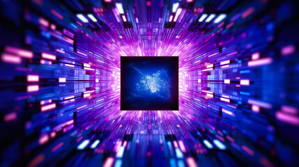 Wall Mural - Hi-Thech Digital Abstract Background