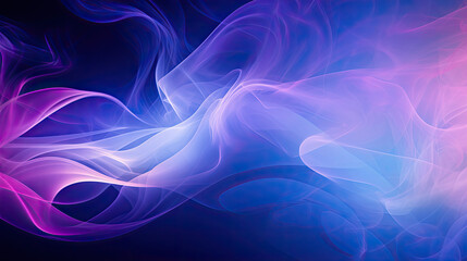 Wall Mural - abstract background smoke flow purple - by generative ai
