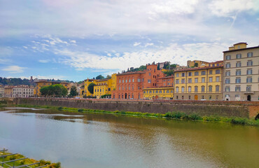 Wall Mural - Arno river in Florence, Italy