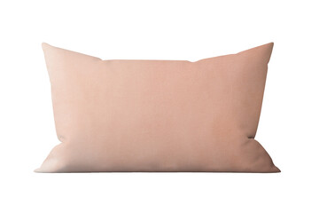 Wall Mural - Pink pillow on white background